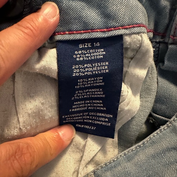 Girls denim shorts with reversible sequins - Picture 2 of 2